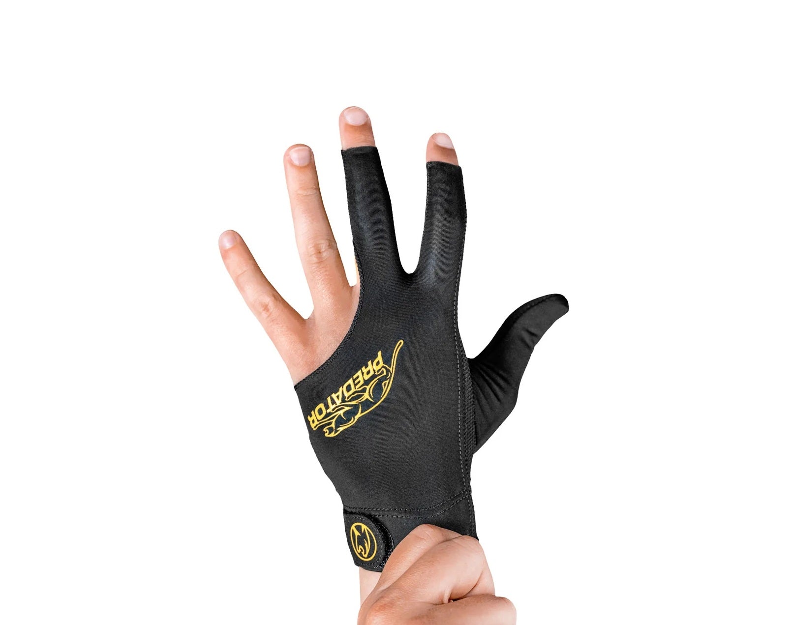 Predator Second Skin BLK/YEL Glove with Closed Thumb LH