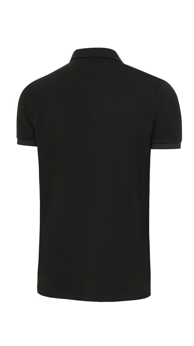 Predator Black Polo with Zipper