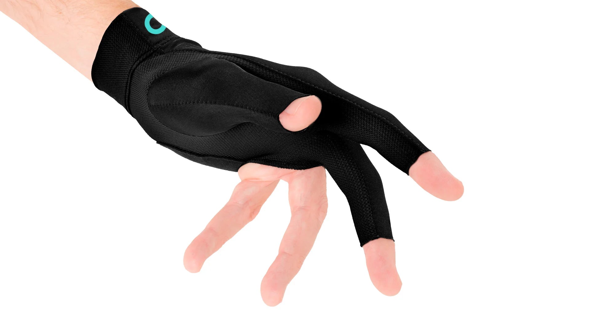 Predator Albin Ouschan Second Skin Glove - Black with Teal - Left Hand