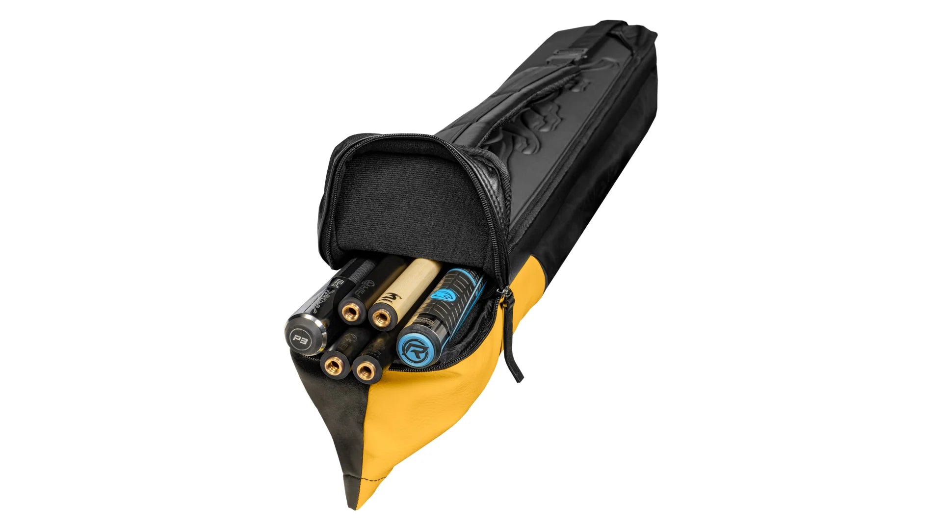 Predator Urbain Black/Yellow Hard Pool Cue Case - 3 Butts x 5 Shafts