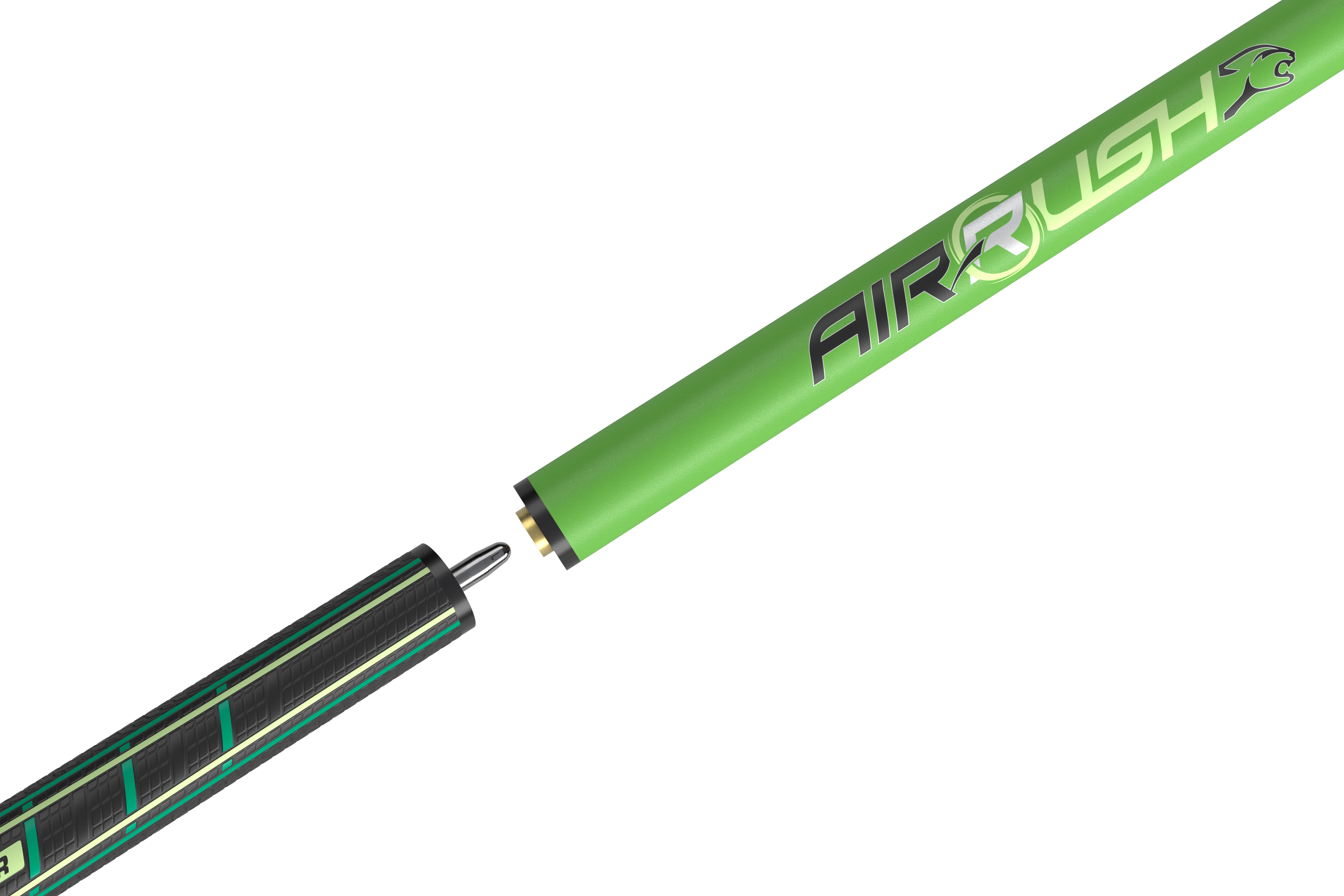 Predator Air Rush Neon Green Jump Cue - Sport Wrap