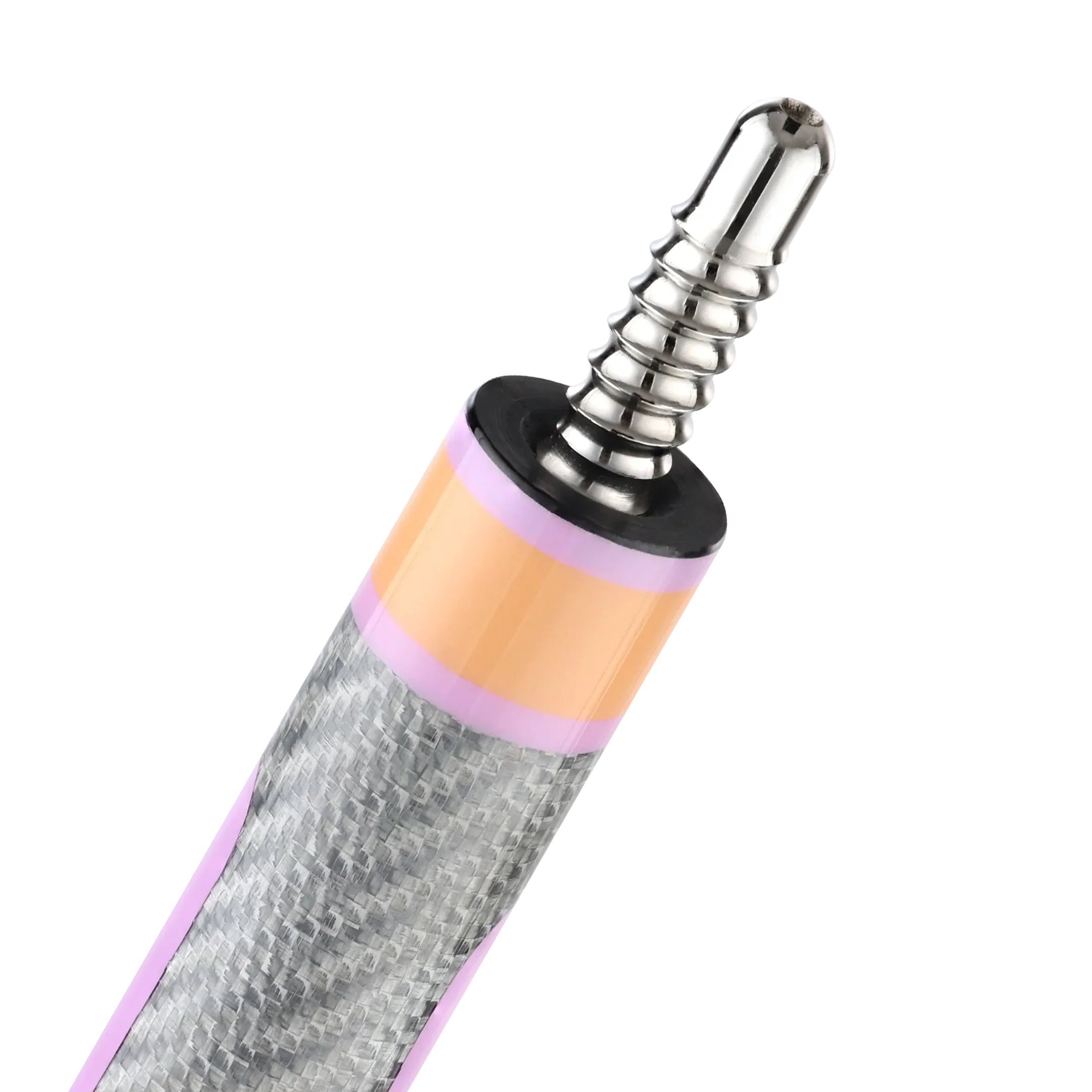 Poison Candy Sugar Pool Cue with Carbon Fiber Shaft - Peach/Lavender - No Wrap