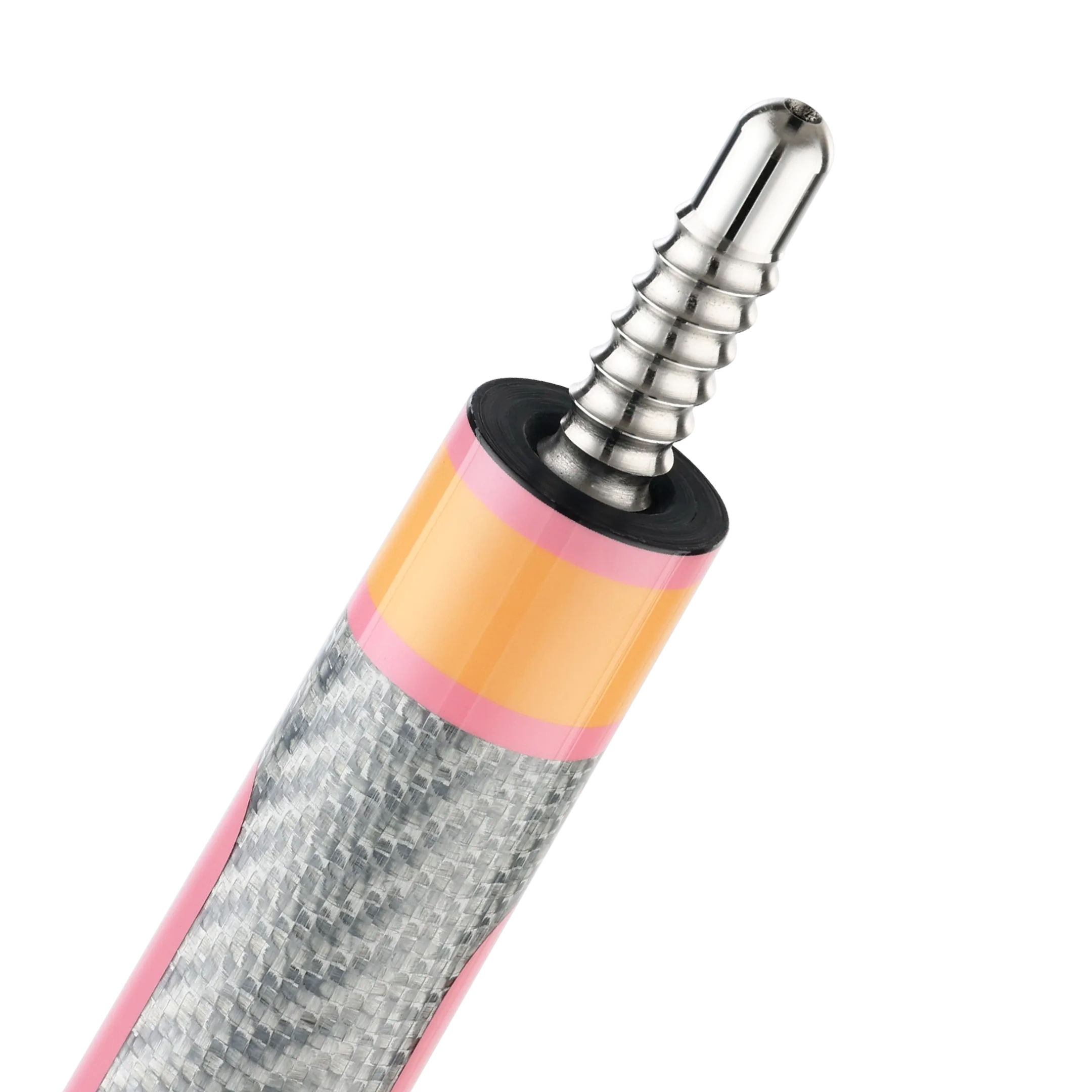 Poison Candy Sugar Pool Cue with Carbon Fiber Shaft - Peach/Pink - No Wrap
