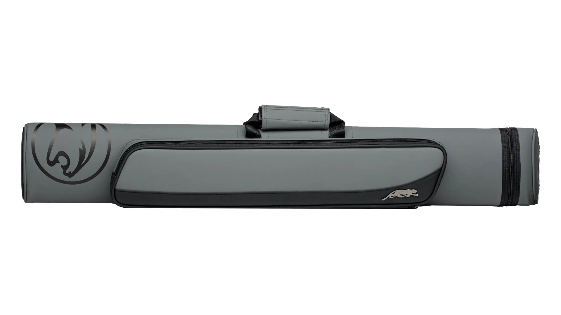 Predator Roadline Gray/Black Hard Cue Case - Double Straps - 2 Butts x 4 Shafts