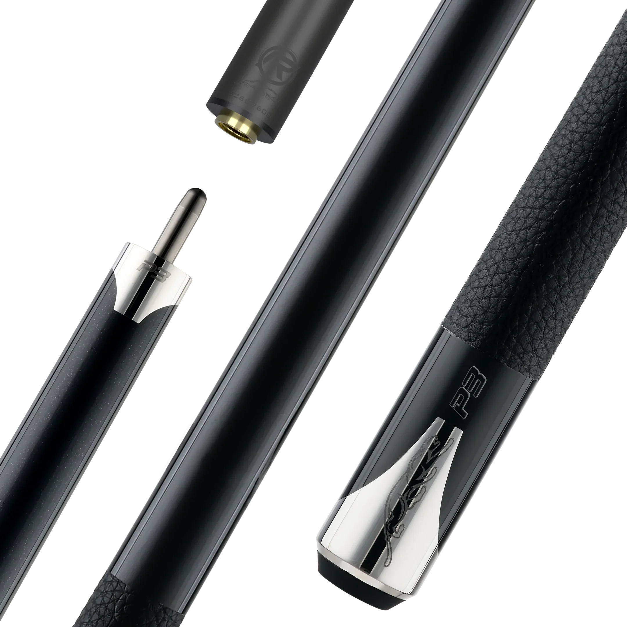 Predator P3 Black Leather Luxe Wrap Pool Cue BUTT ONLY