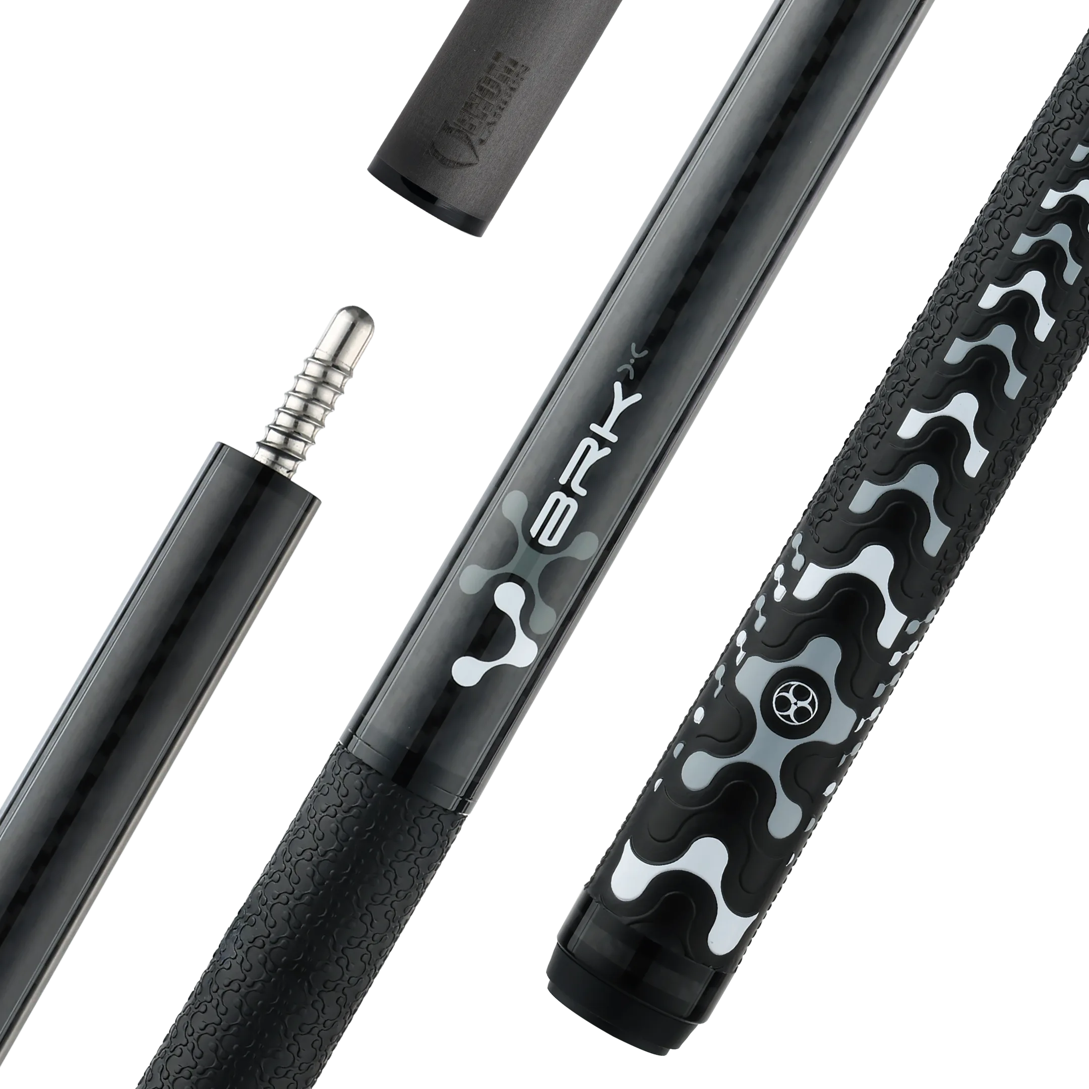Poison VX Jump/Break Cue with Venom Carbon Fiber Shaft - Black/Grey
