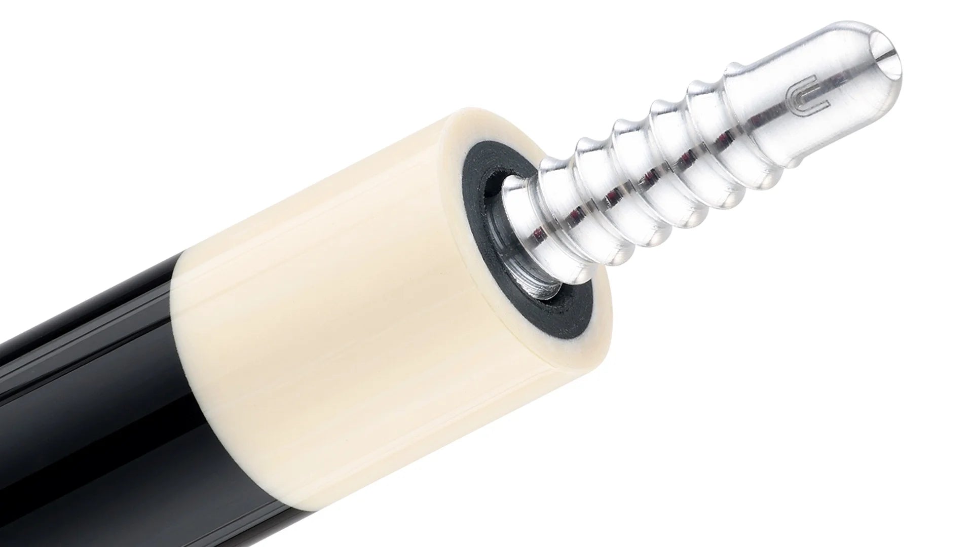 Predator LE Splice 16 Pool Cue - Ebony with Blue/Teal Points - Leather Wrap (Butt Only)