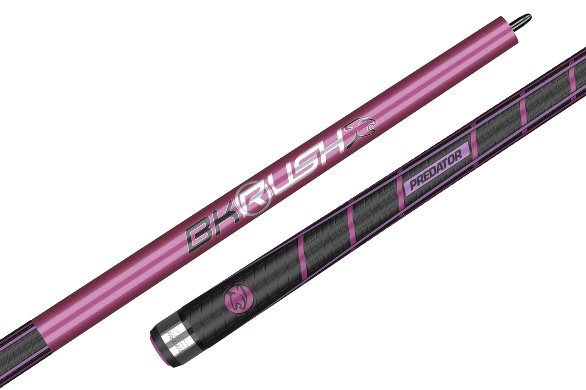 Predator BK Rush® Pink/Silver Break Cue - Sport Wrap