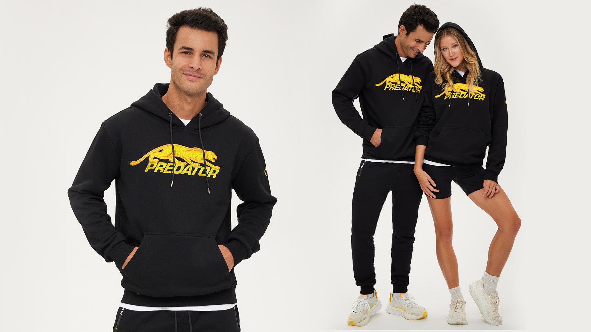 Predator Black with Yellow Cat Hoodie