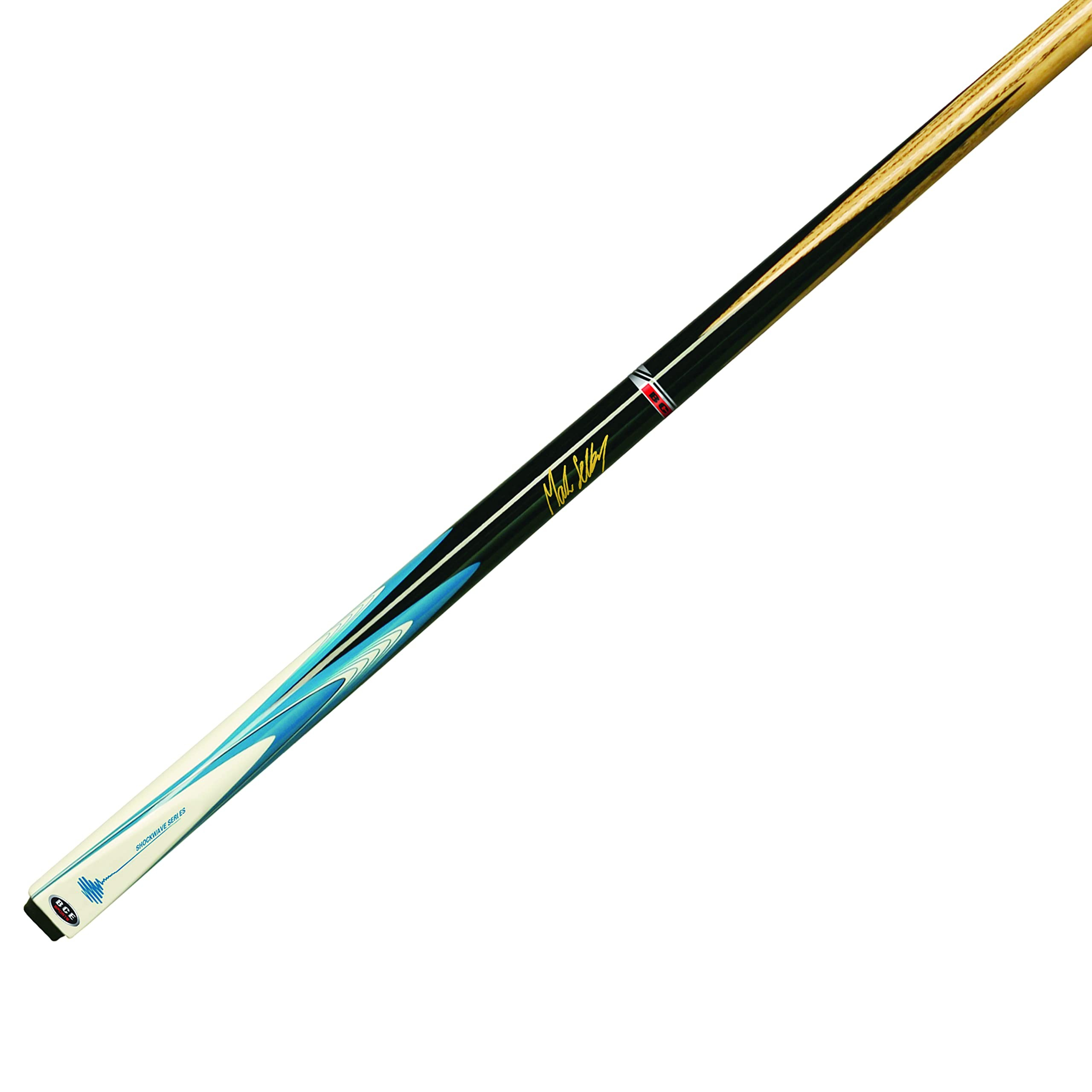 BCE Mark Selby Shockwave 2pc Snooker Cue - White & Blue
