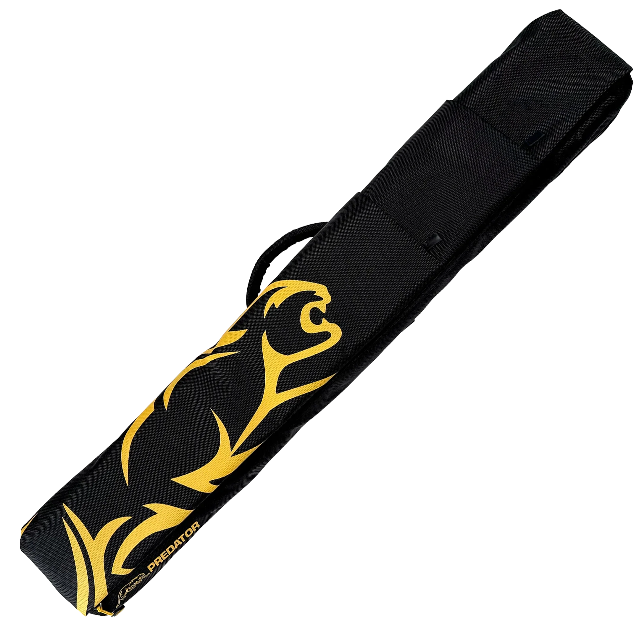 Predator Sport Backpack Pool Cue Case Hard - Black/Yellow - 3 Butts x 5 shafts