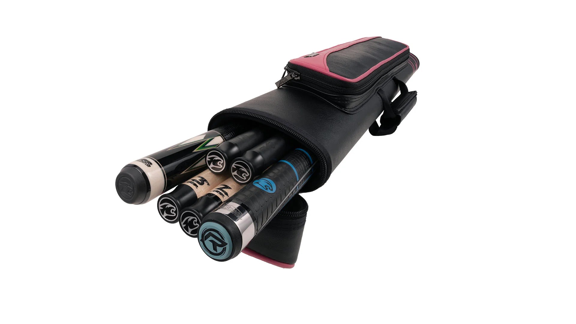 Predator Roadline Black/Pink Hard Pool Cue Case - 2 Butts x 4 Shafts