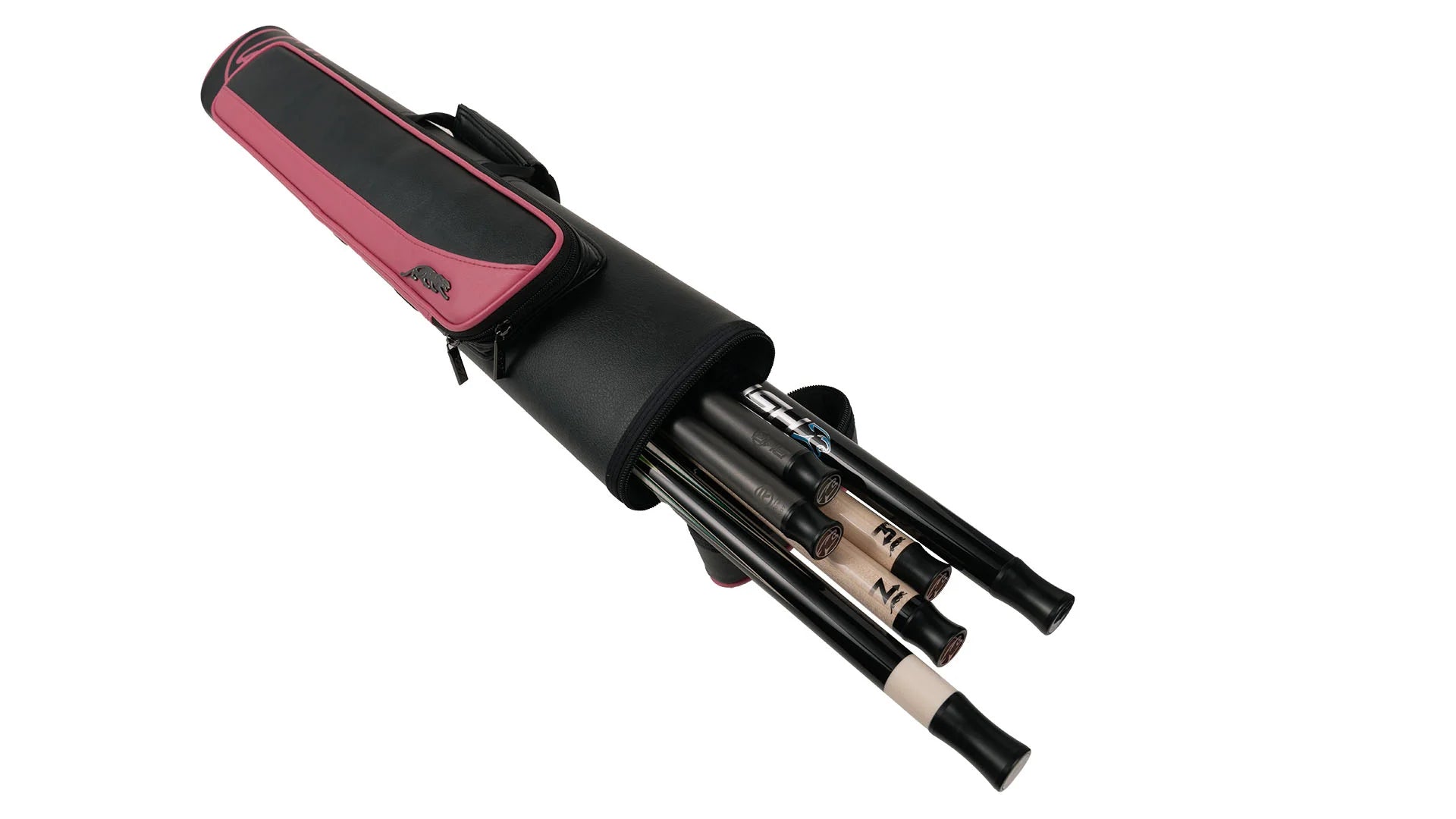 Predator Roadline Black/Pink Hard Pool Cue Case - 2 Butts x 4 Shafts
