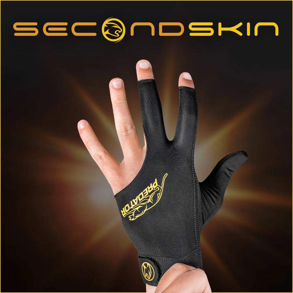 Predator Second Skin BLK/YEL Glove with Closed Thumb LH