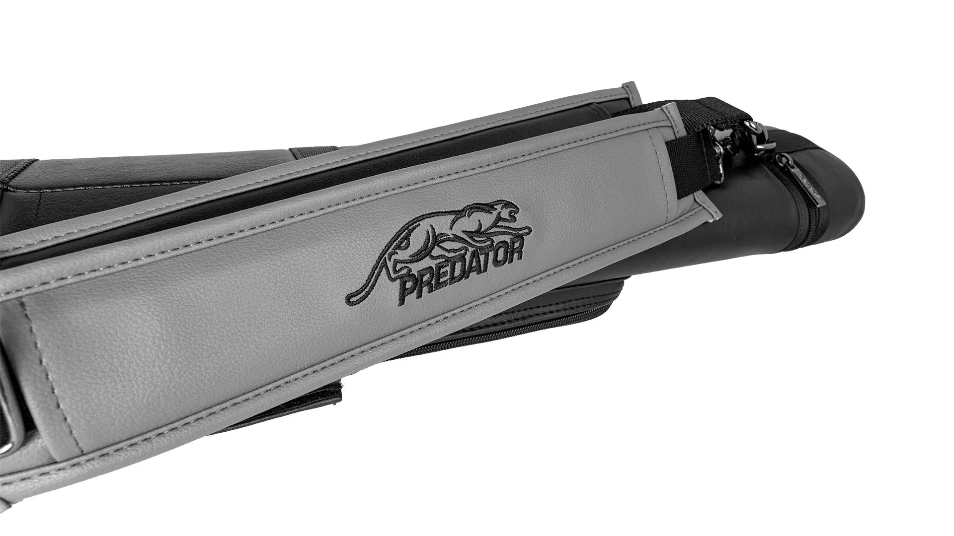 Predator Roadline Black/Grey Hard Pool Cue Case - 2 Butts x 4 Shafts