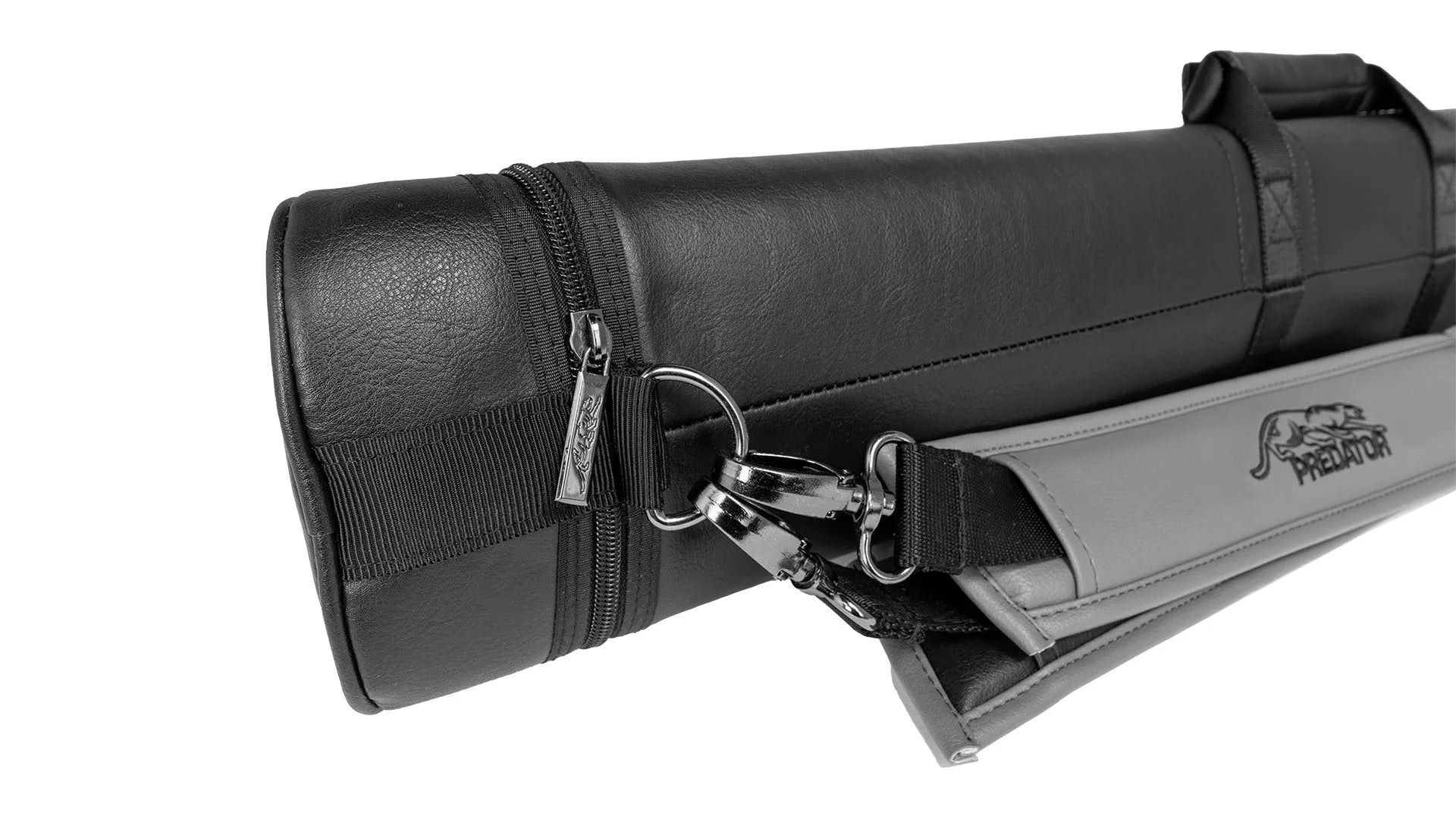 Predator Roadline Black/Grey Hard Pool Cue Case - 2 Butts x 4 Shafts