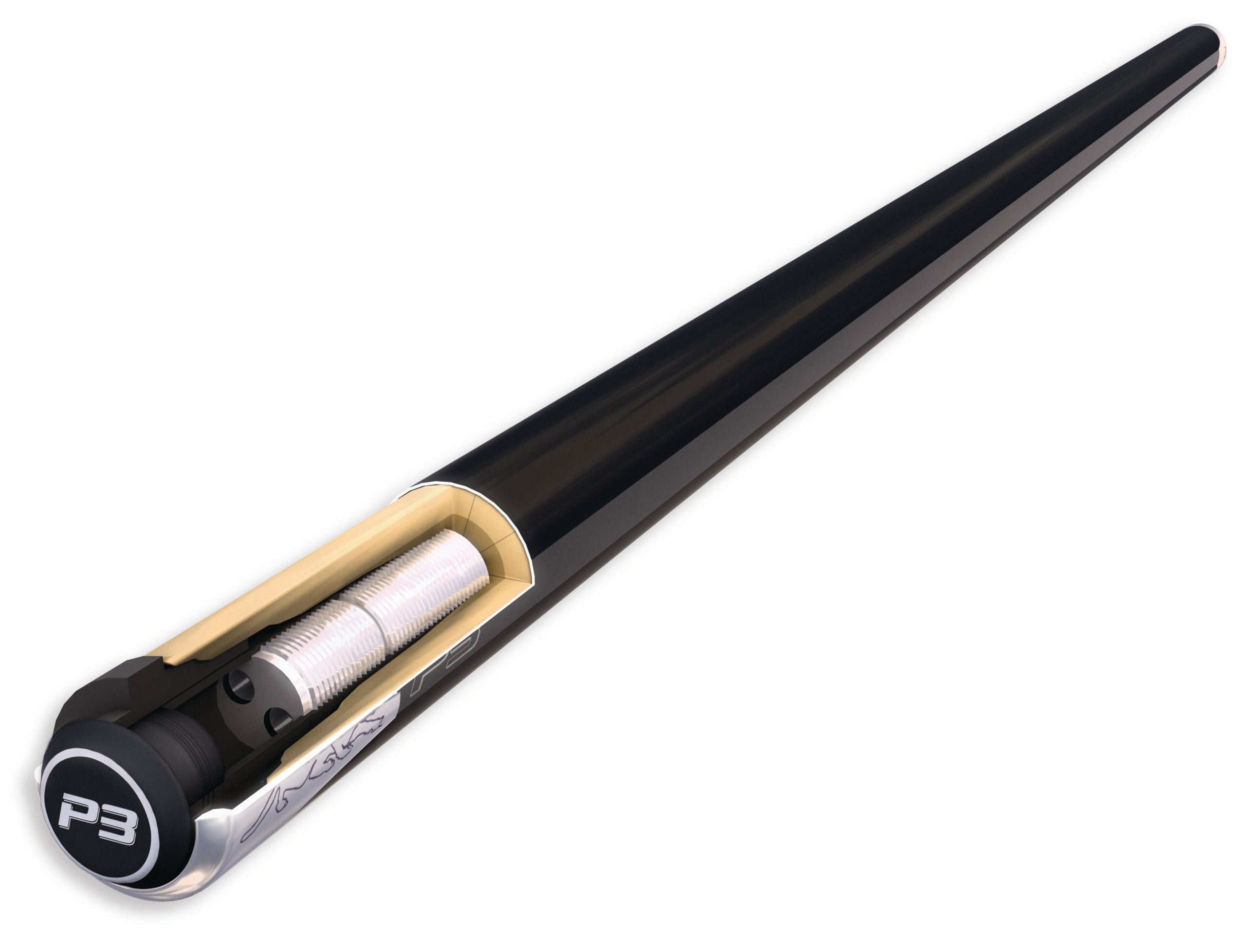 Predator P3 Black No Wrap Pool Cue BUTT ONLY