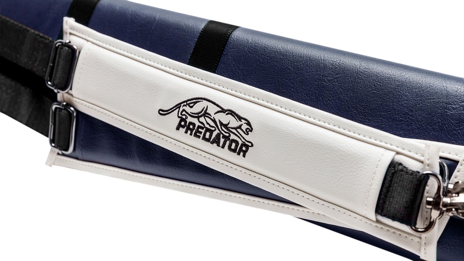 Predator Roadline Blue/White Hard Pool Cue Case - 3 Butts x 5 Shafts