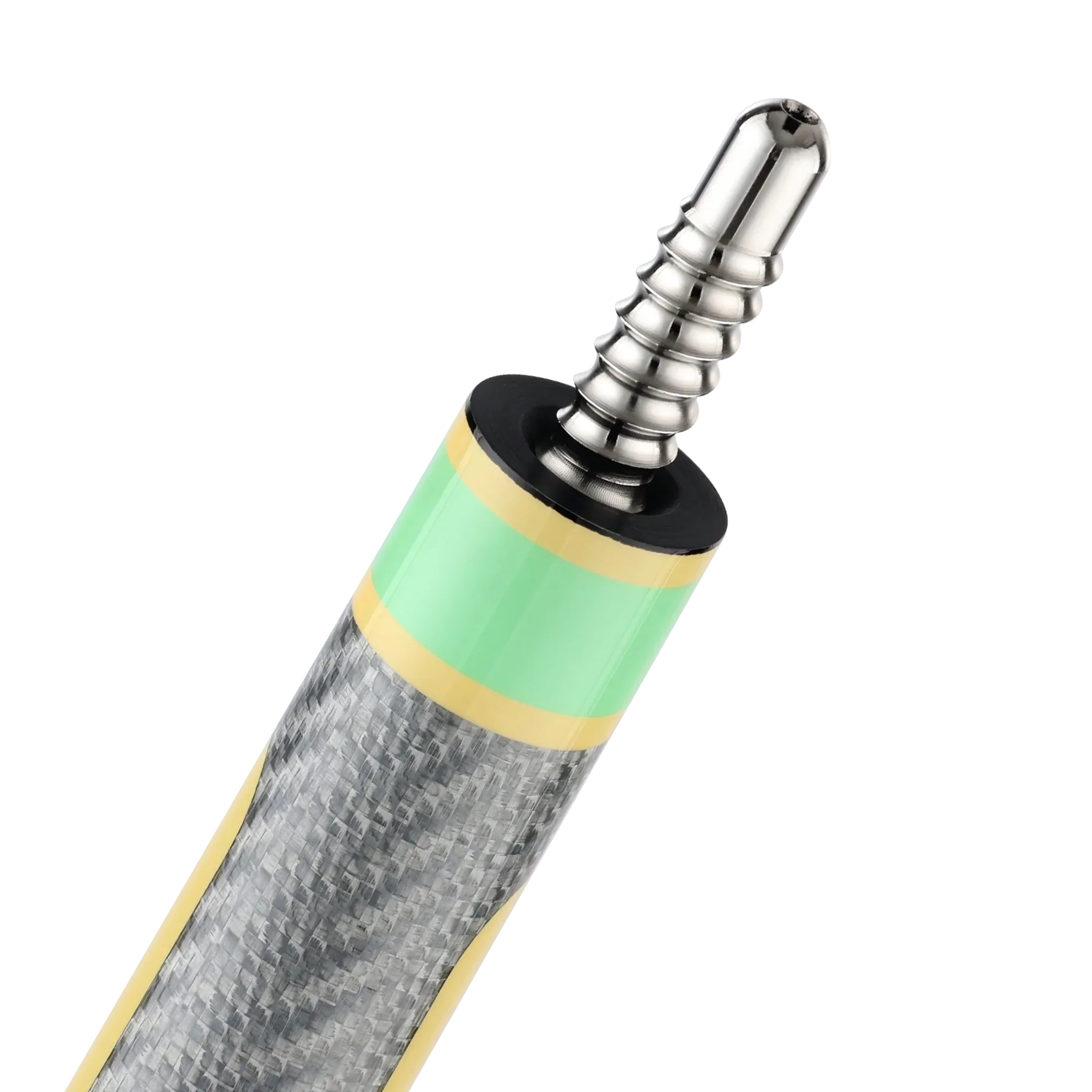 Poison Candy Sugar Pool Cue with Carbon Fiber Shaft - Green/Peach - No Wrap