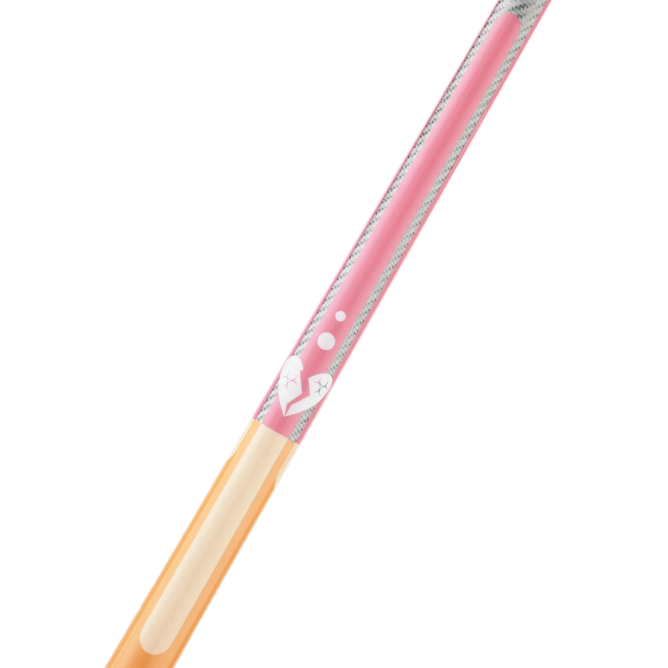 Poison Candy Sugar Pool Cue with Carbon Fiber Shaft - Peach/Pink - No Wrap
