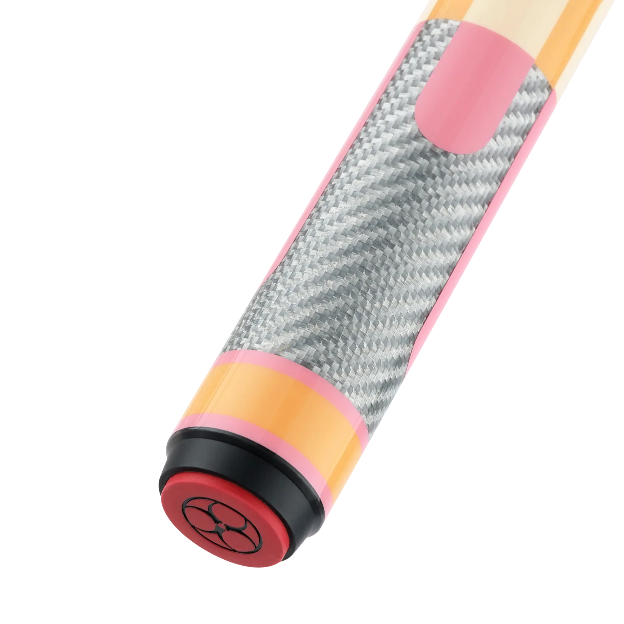 Poison Candy Sugar Pool Cue with Carbon Fiber Shaft - Peach/Pink - No Wrap