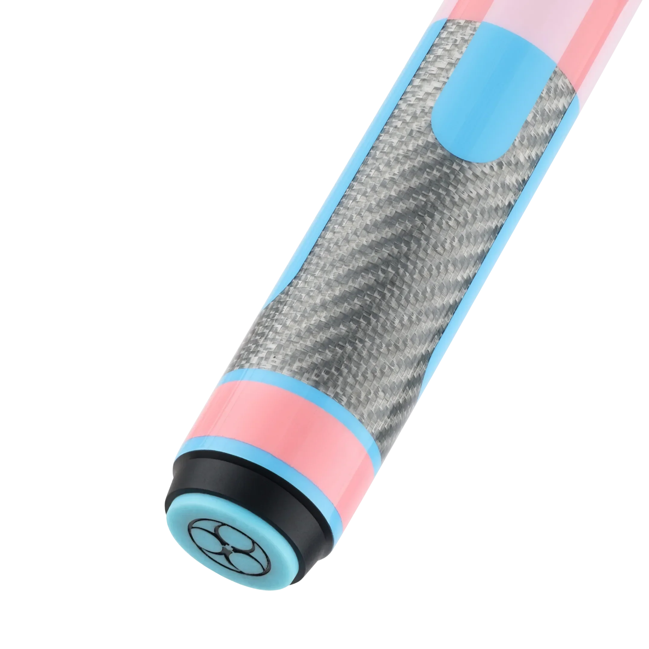 Poison Candy Sugar Pool Cue with Carbon Fiber Shaft - Pink/Light Blue - No Wrap