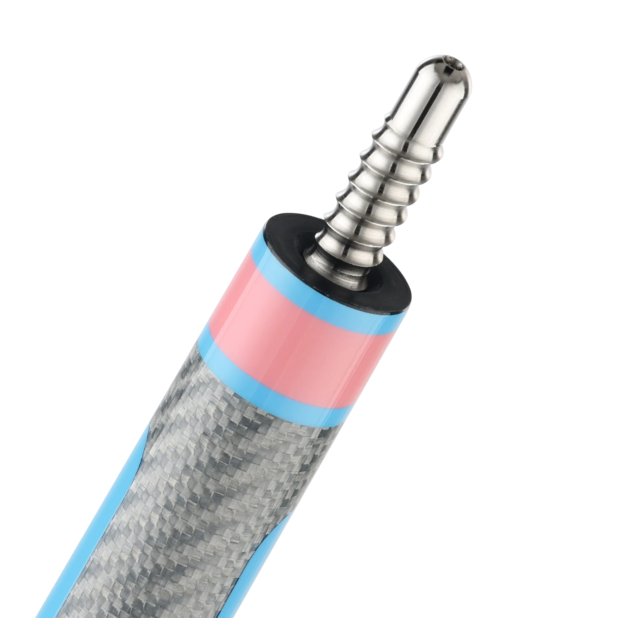 Poison Candy Sugar Pool Cue with Carbon Fiber Shaft - Pink/Light Blue - No Wrap