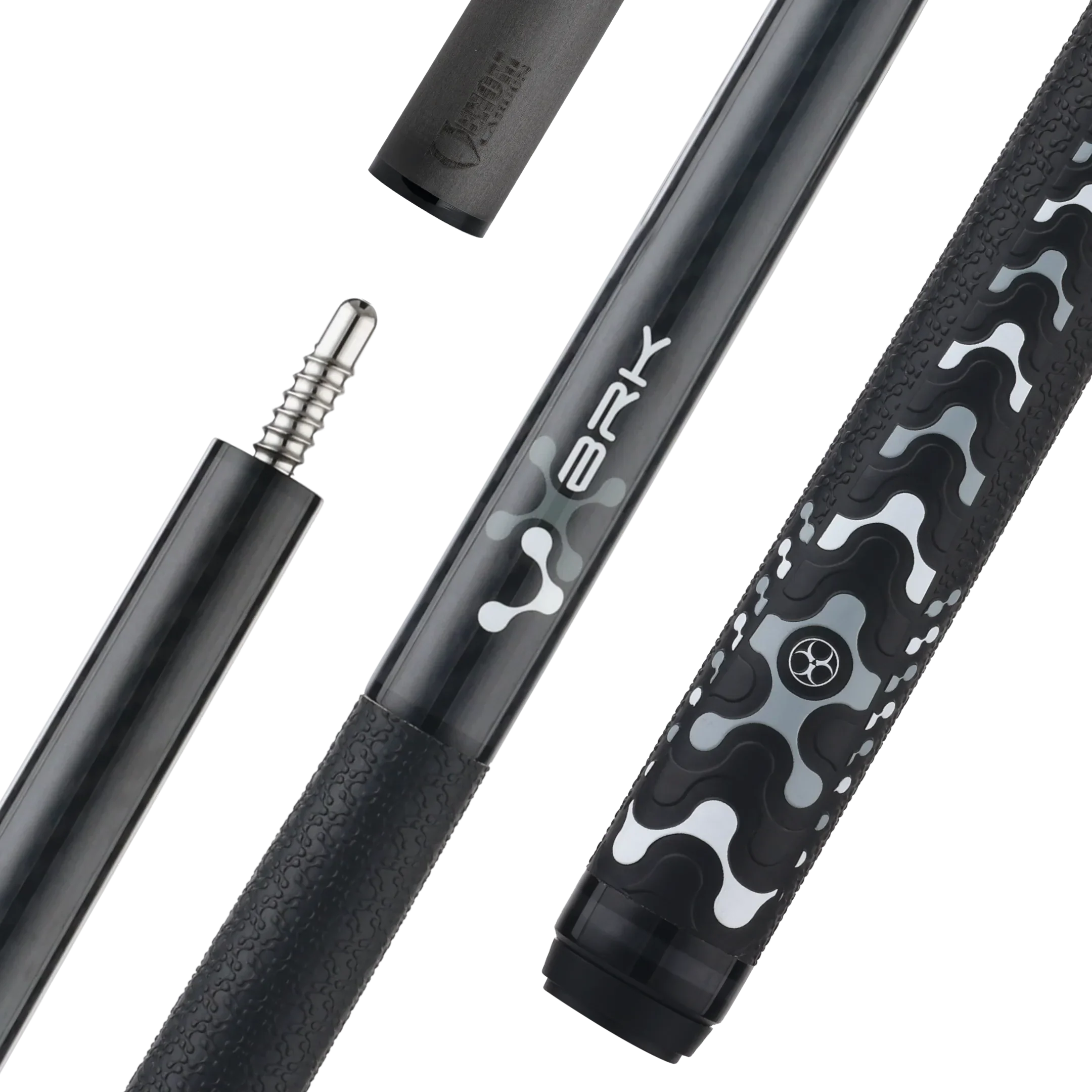 Poison VX Break Cue with Venom Carbon Fiber Shaft - Black/Grey