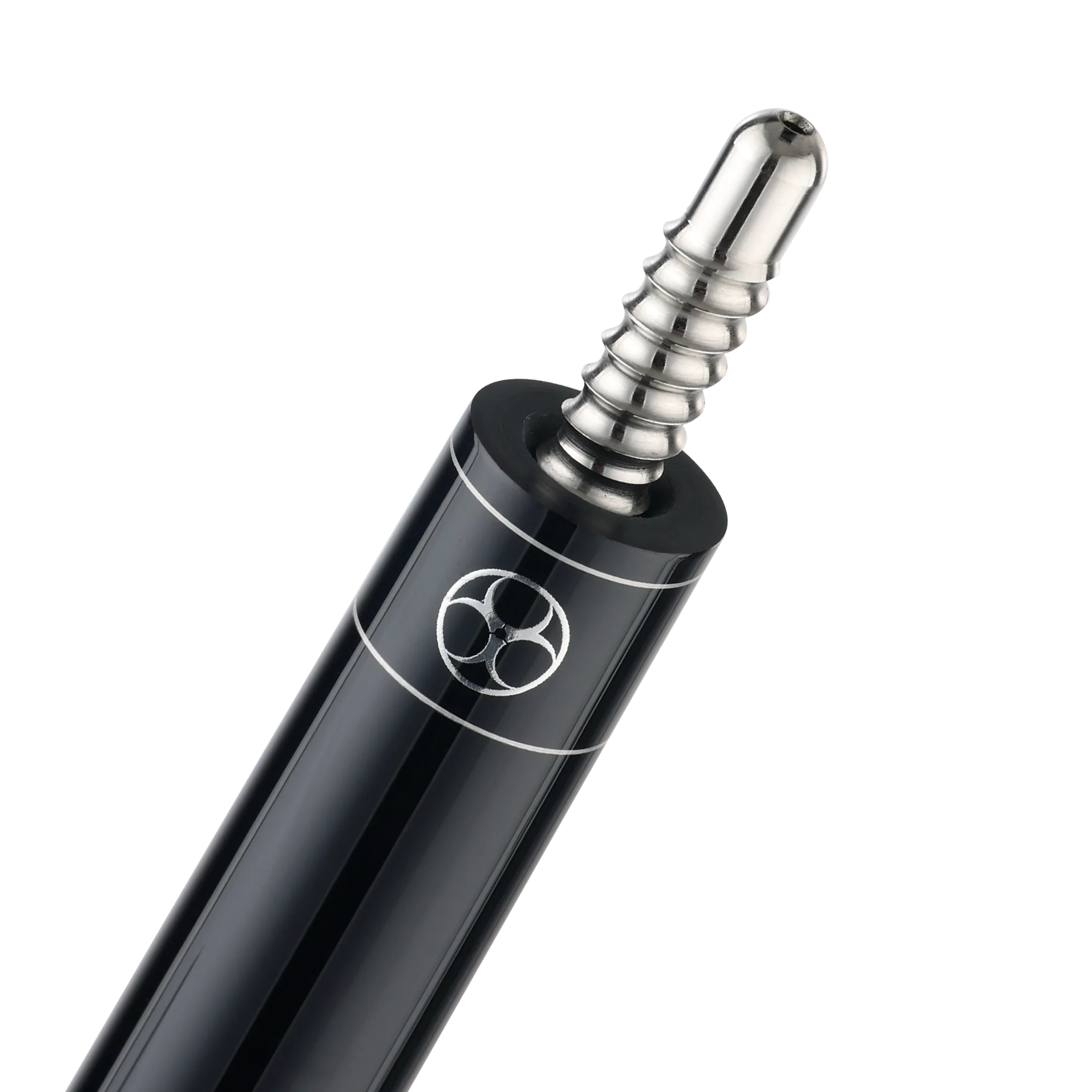 Poison Maelith Pool Cue with Carbon Fiber Shaft - Black/Black - Vinyl Wrap Finish