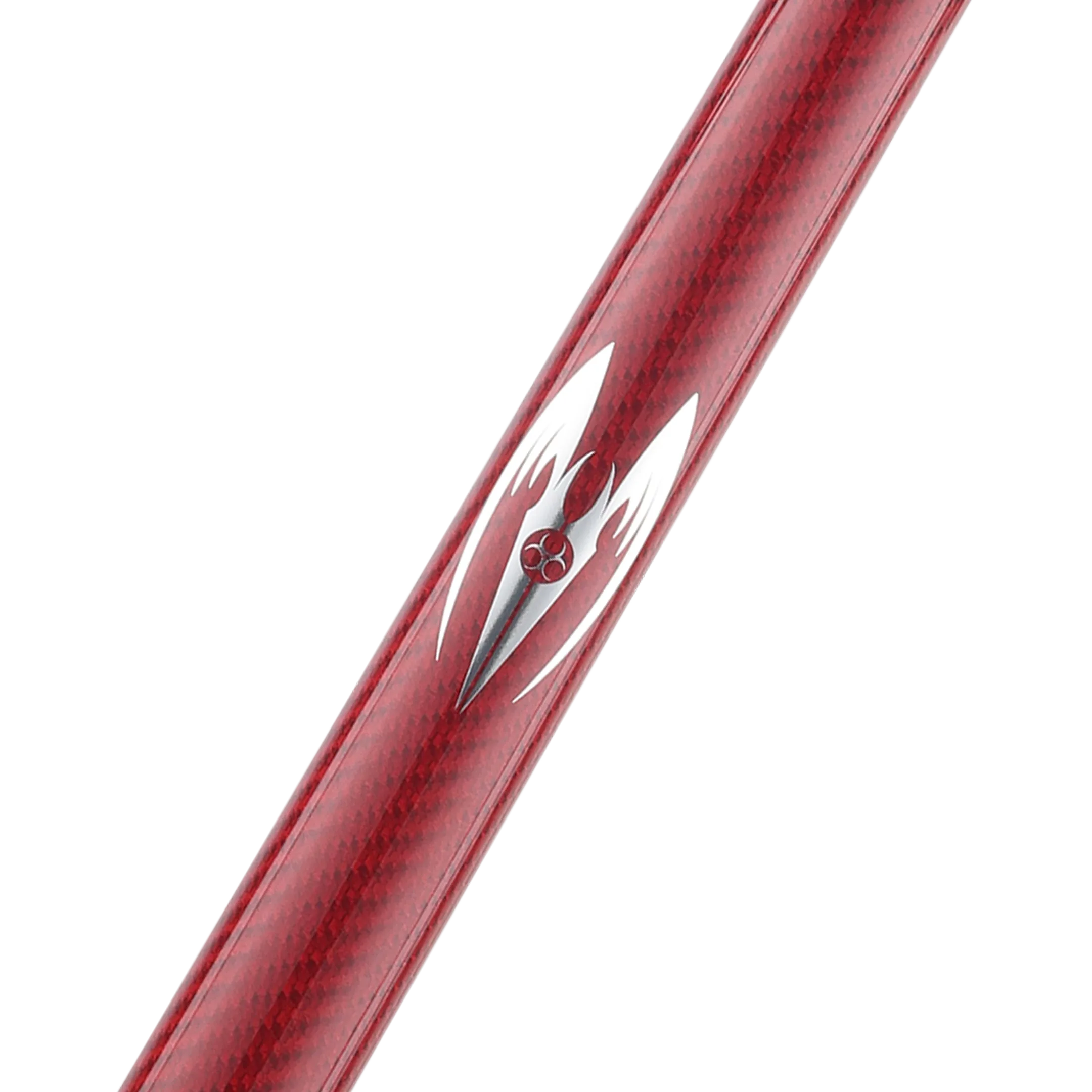 Poison Maelith Pool Cue with Carbon Fiber Shaft - Black/Red - No Wrap