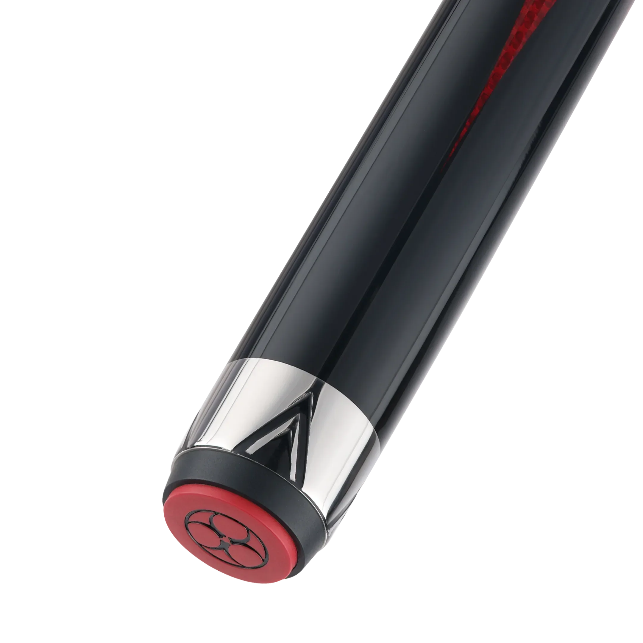 Poison Maelith Pool Cue with Carbon Fiber Shaft - Black/Red - No Wrap
