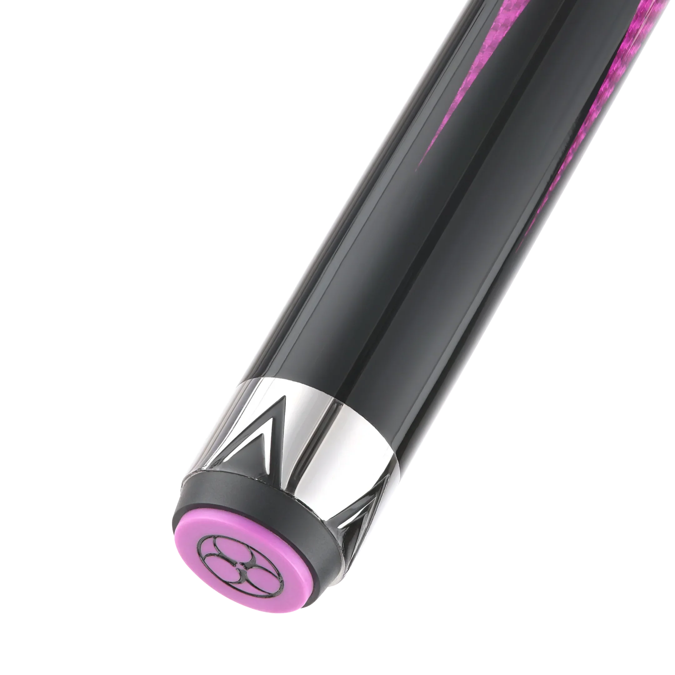 Poison Maelith Pool Cue with Carbon Fiber Shaft - Pink/Black - No Wrap