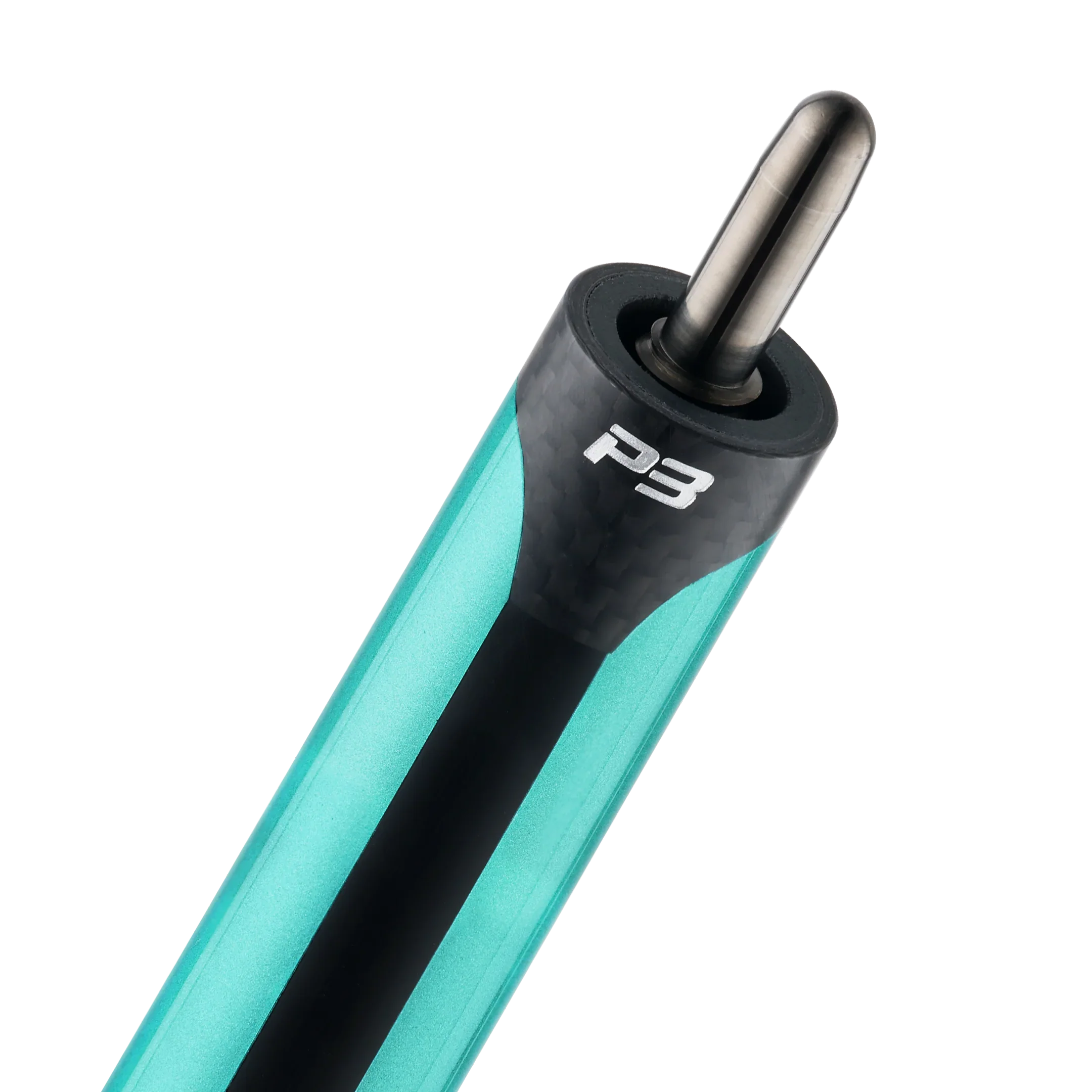 Predator P3 Pool Cue - Teal with Black Stripe - Leather Luxe Wrap (Butt only)