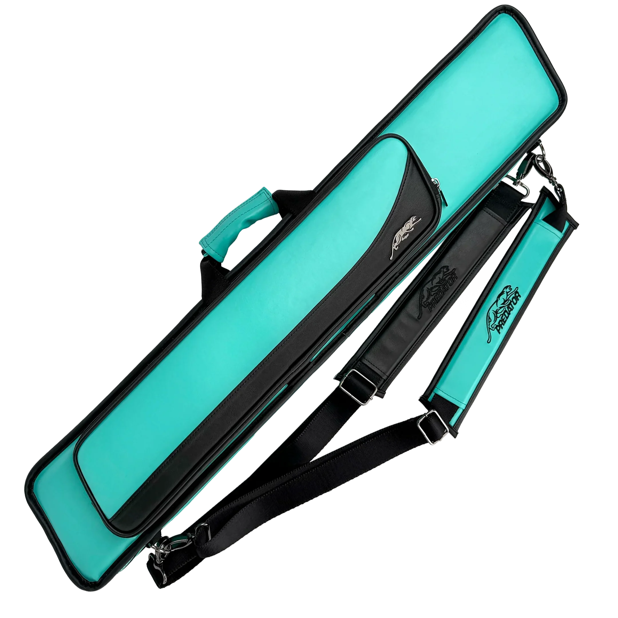 Predator Roadline Soft Pool Cue Case with Double Straps - Teal - 4 Butts 8 Shafts