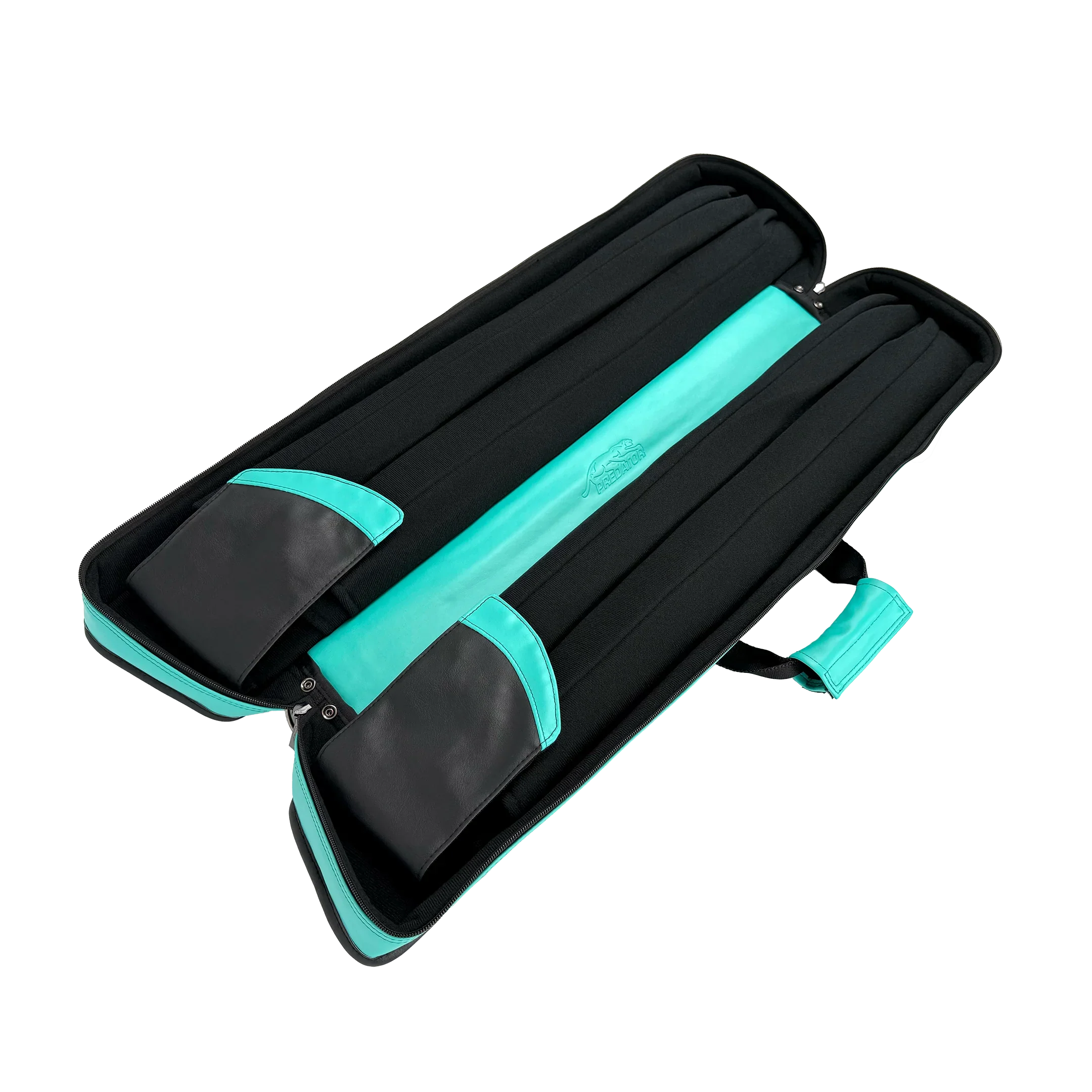Predator Roadline Soft Pool Cue Case with Double Straps - Teal - 4 Butts 8 Shafts