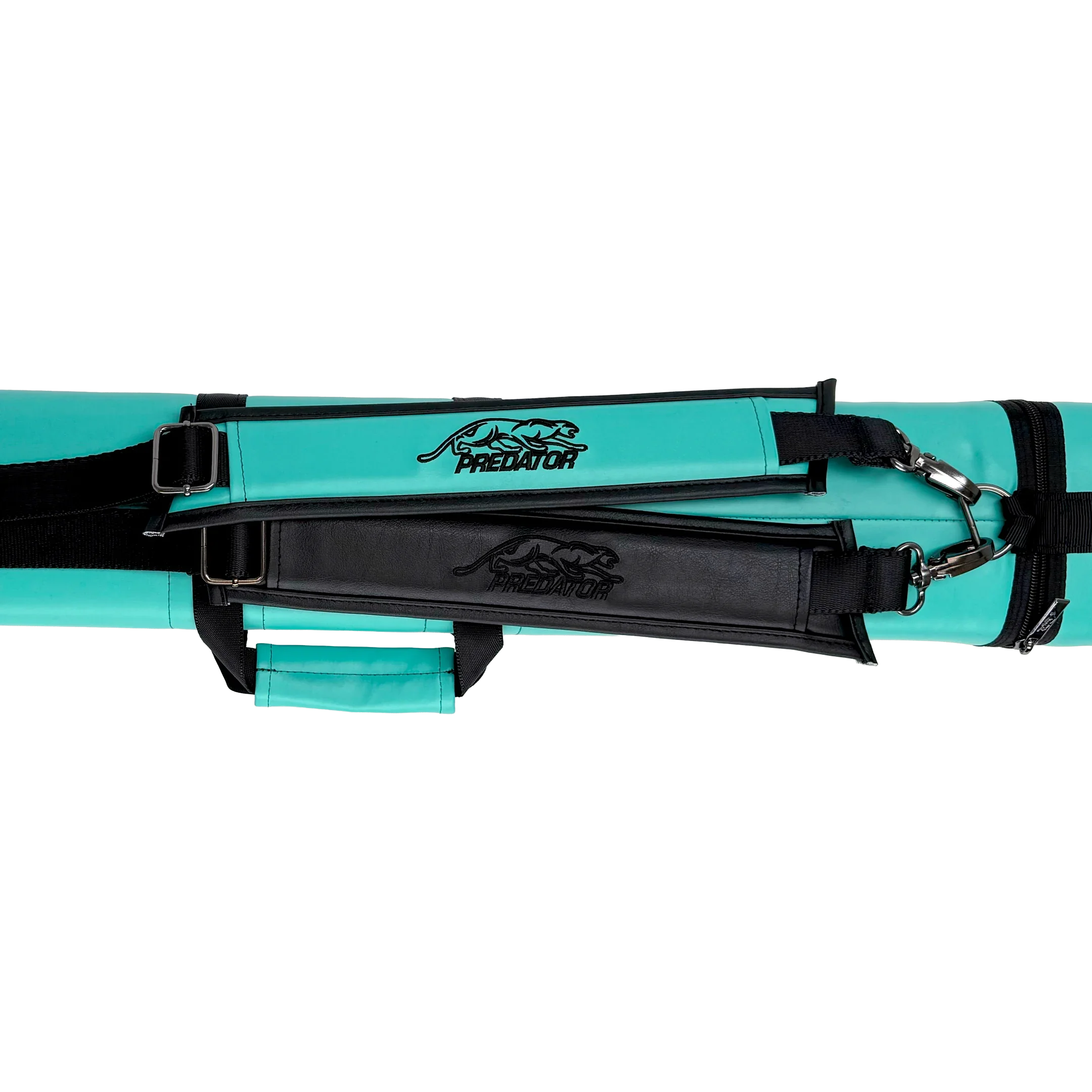 Predator Roadline Hard Pool Cue Case with Double Straps - Teal - 3 Butts 5 Shafts