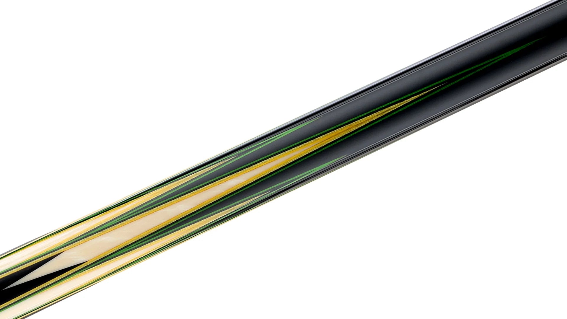 Predator LE Splice 16 Pool Cue - Ebony with Green/Yellow Points - Leather Wrap (Butt Only)