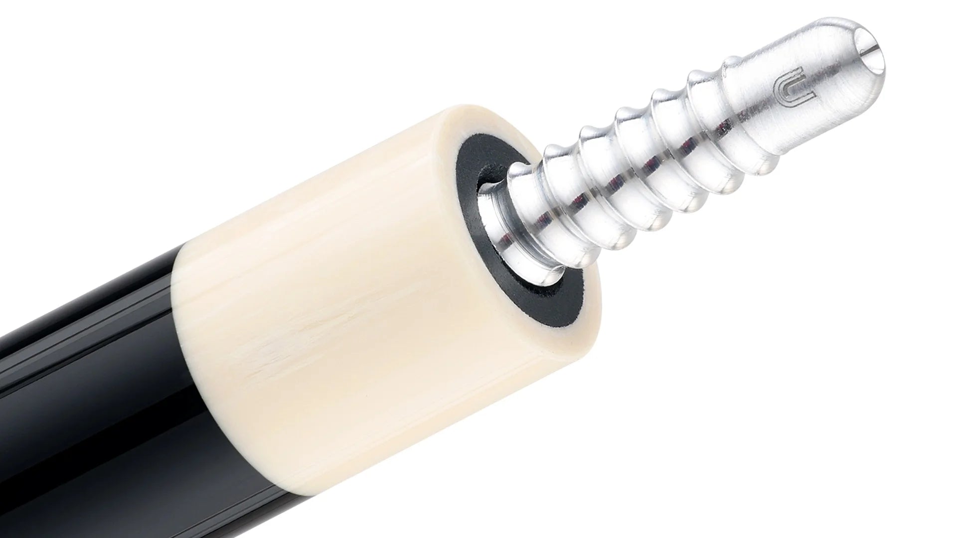 Predator LE Splice 16 Pool Cue - Ebony with Green/Yellow Points - Leather Wrap (Butt Only)