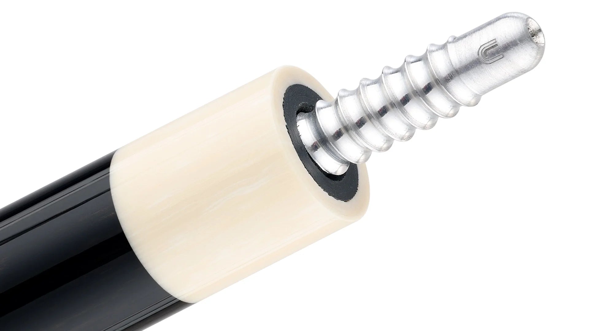 Predator LE Splice 16 Pool Cue - Ebony with Purple/Pink Points - Leather Wrap (Butt Only)