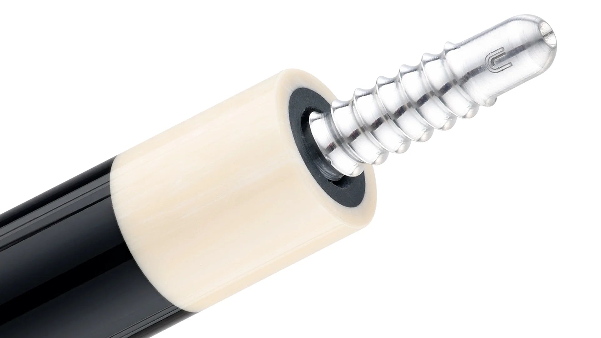 Predator LE Splice 16 Pool Cue - Ebony with Red/Orange Points - Leather Wrap (Butt Only)