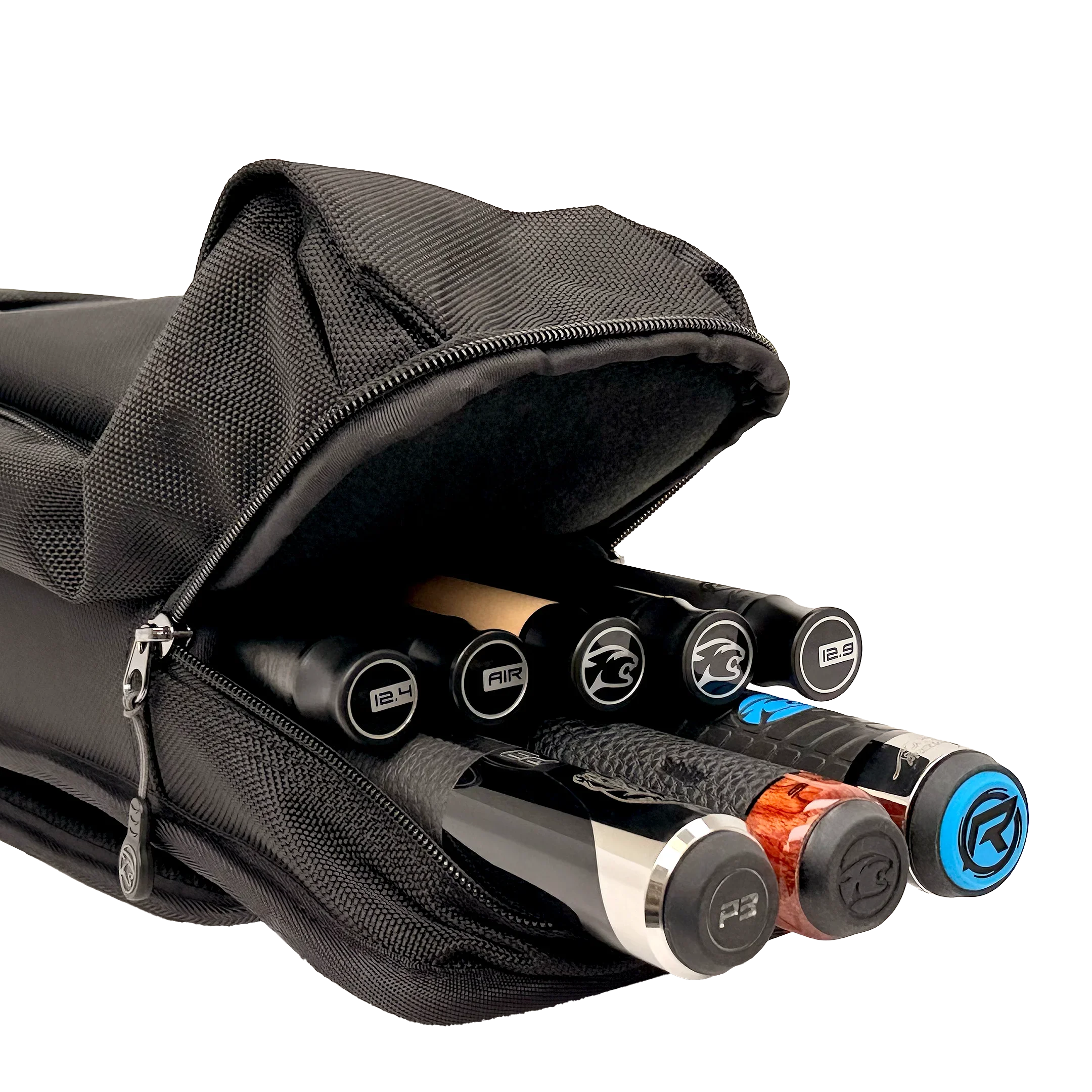Predator Sport Backpack Pool Cue Case Hard - Black/Grey - 3 Butts x 5 shafts