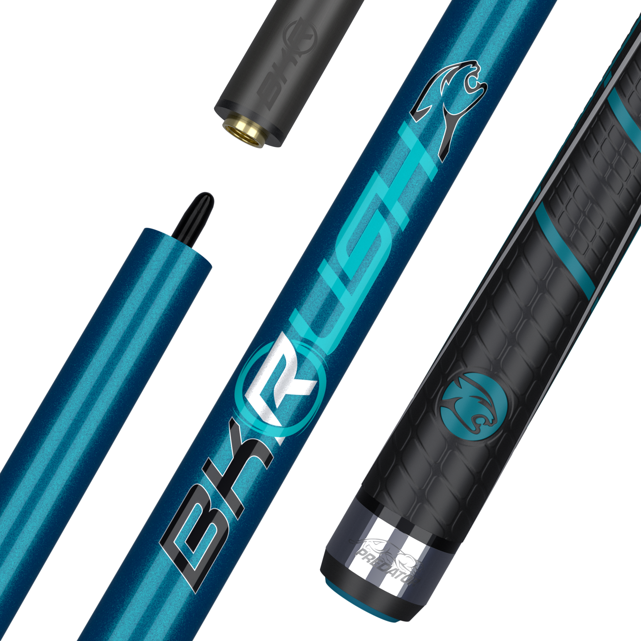 Predator Teal BK Rush® Break Cue - Sport Wrap
