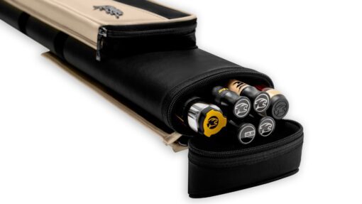 Predator Roadline Black/Beige Hard Pool Cue Case - 2 Butts x 4 Shafts